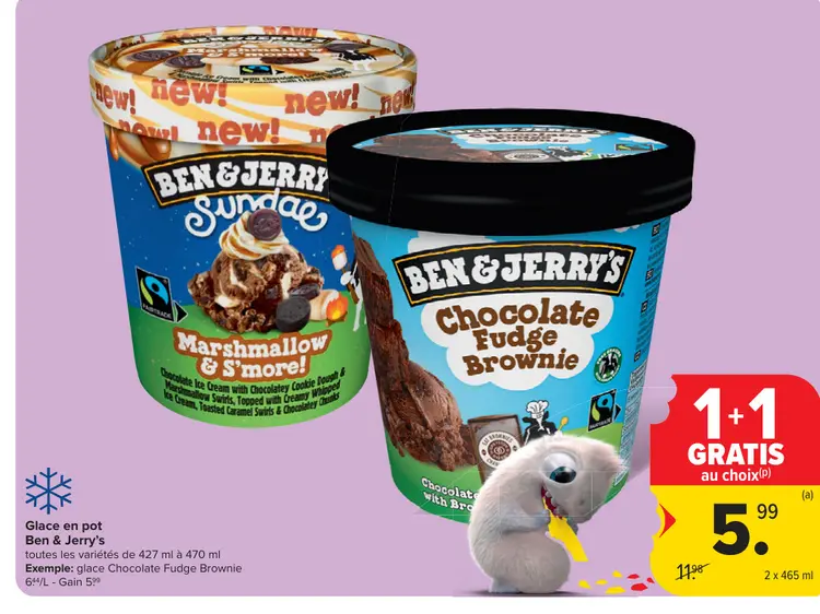 Offre: Glace en pot