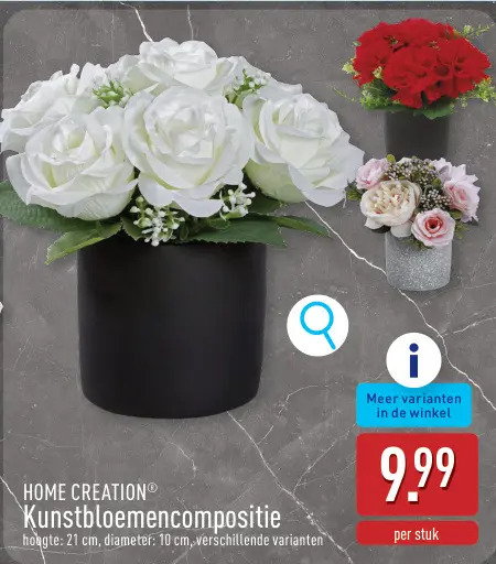 Promotie: Kunstbloemencompositie