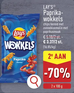 Promotie: Paprika-wokkels