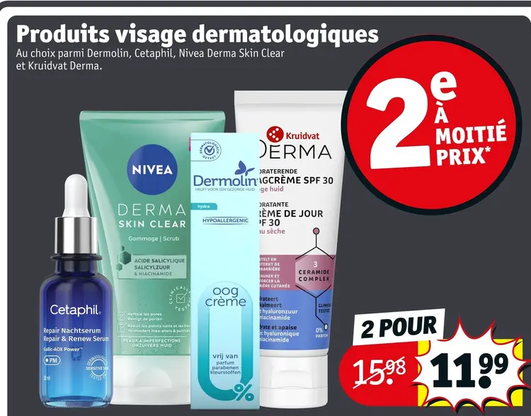 Offre: Produits visage dermatologiques