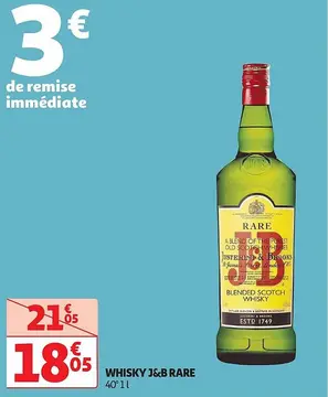Offre: WHISKY J&B RARE