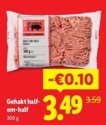 Aanbieding: Gehakt half-om-half