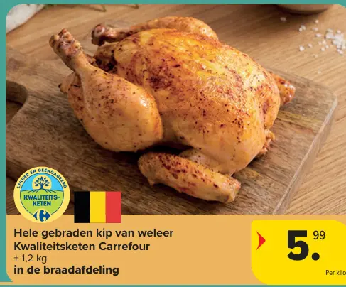 Promotie: Hele gebraden kip van weleer