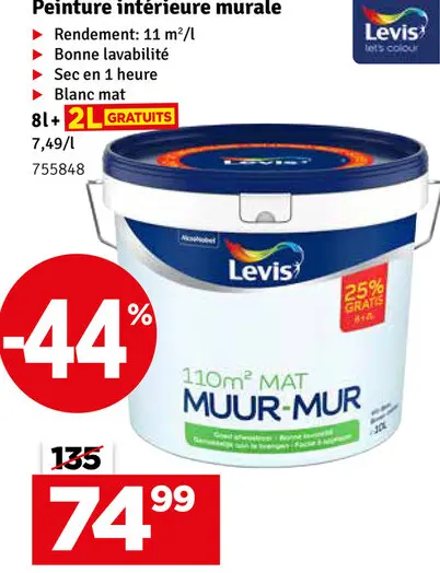 Offre: Peinture intérieure murale