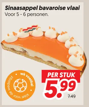 Sinaasappel bavaroise vlaai