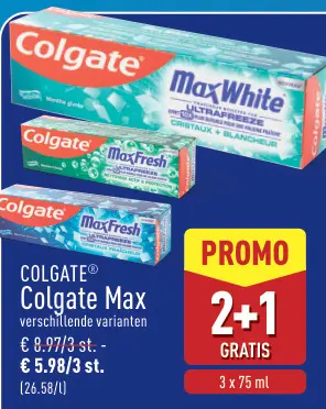 Promotie: Colgate Max