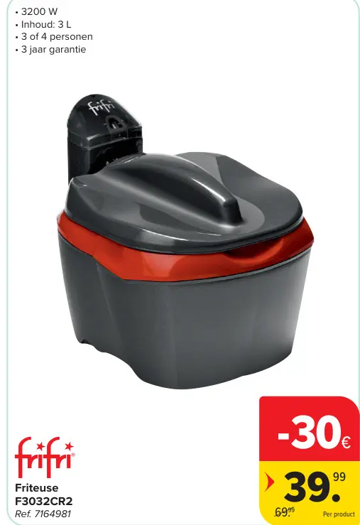 Promotie: Friteuse F3032CR2