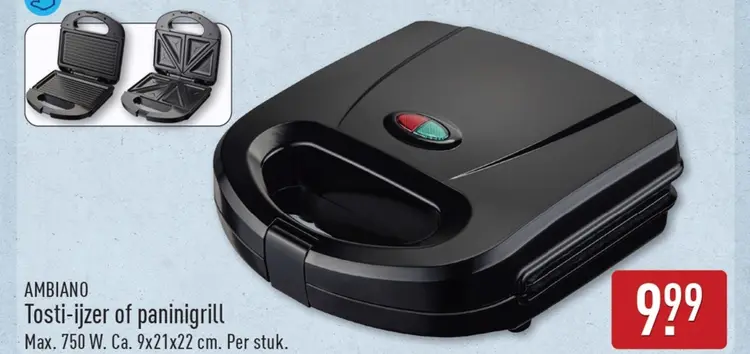 Aanbieding: Tosti-ijzer of paninigrill