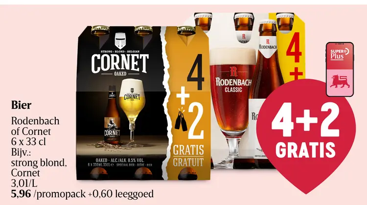 Promotie: Bier Rodenbach of Cornet