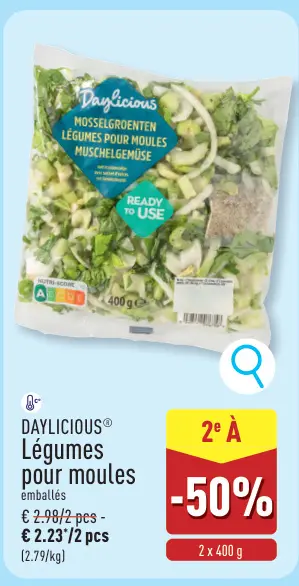 Offre: Légumes pour moules