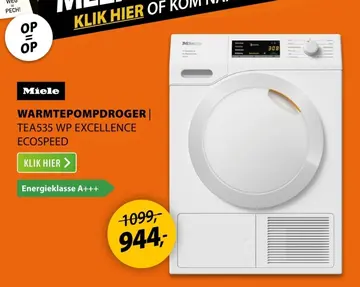Aanbieding: Warmtepompdroger tea535 wp excellence ecospee