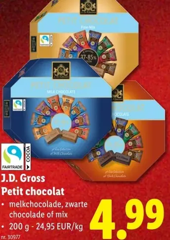 Promotie: Petit chocolat