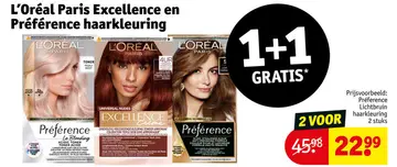 Aanbieding: Excellence en Préférence haarkleuring