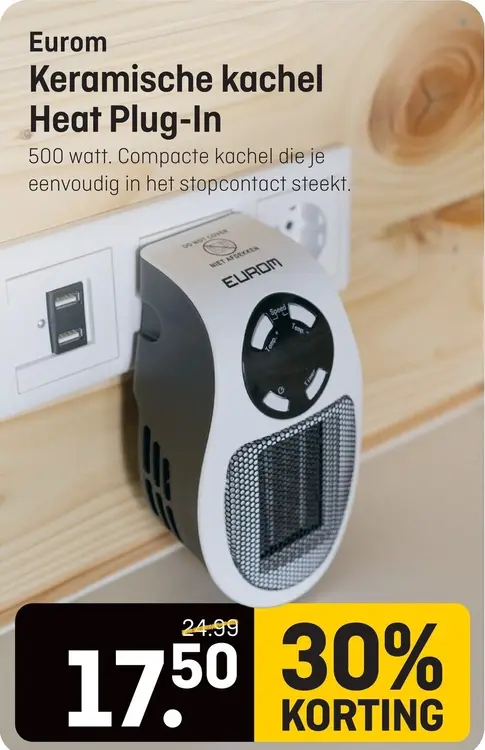 Aanbieding: Keramische kachel Heat Plug-In