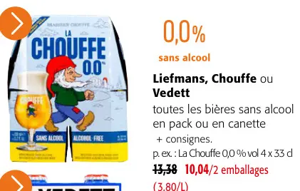 Offre: La chouffe 0.0°