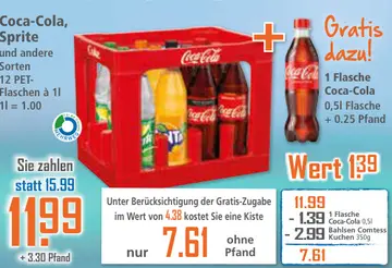 Aanbieding: Coca-Cola, Sprite und andere Sorten