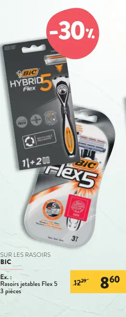 Offre: Rasoirs jetables Flex 5