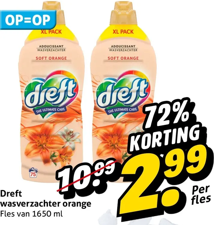 Aanbieding: Wasverzachter orange