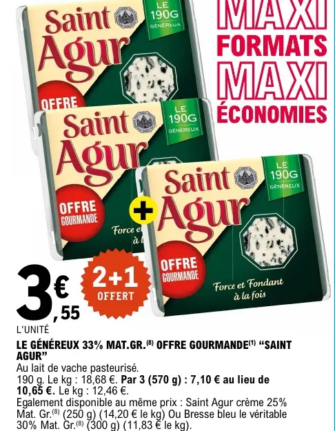 Offre: Saint Agur