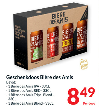 Aanbieding: Geschenkdoos Bière des Amis