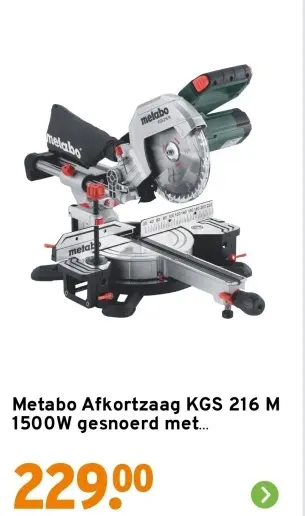 Aanbieding: Afkortzaag KGS 216 M