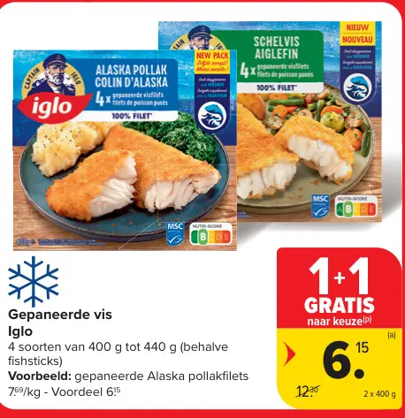 Promotie: Gepaneerde vis