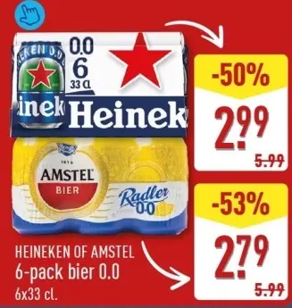 Aanbieding: 6-pack bier 0.0