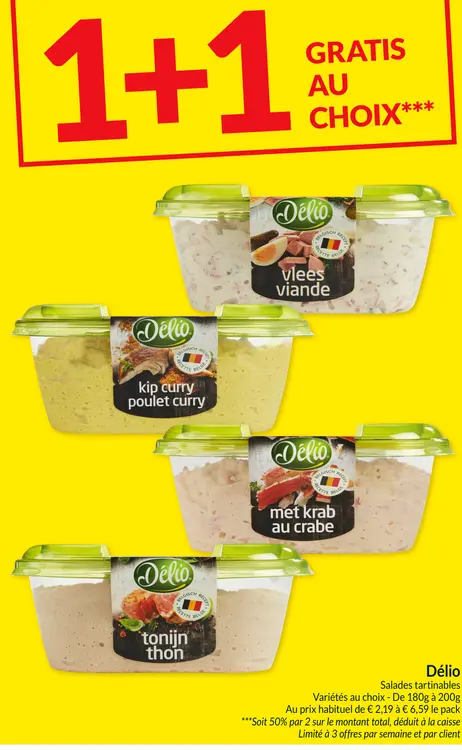 Offre: Salades tartinables