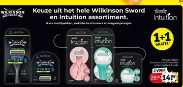 Aanbieding: Intuition 2-in-1- Sensitive scheersysteem