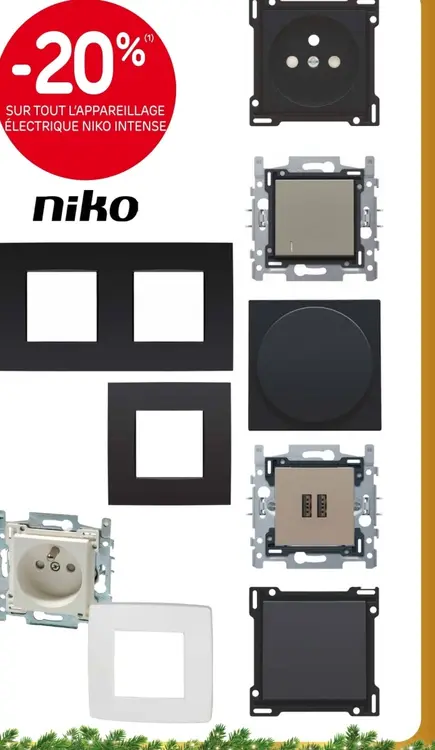 Offre: Appareillage électrique niko intense