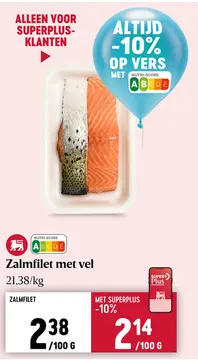 Aanbieding: Zalmfilet met vel