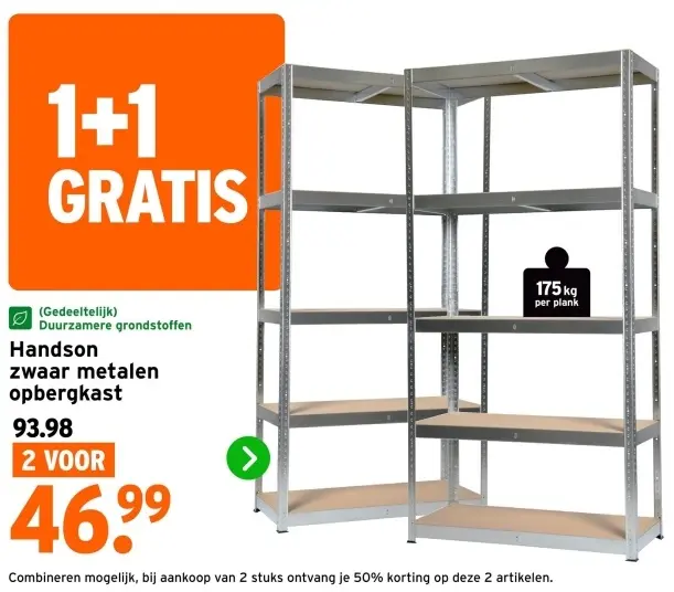 Aanbieding: Zwaar metalen opbergkast