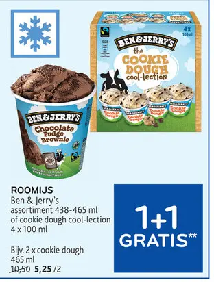 Promotie: ROOMIJS Ben & Jerry's assortiment