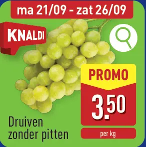Promotie: Druiven zonder pitten