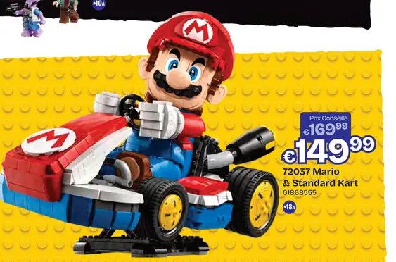 Offre: 72037 LEGO Super Mario Mario Kart Mario et kart standard