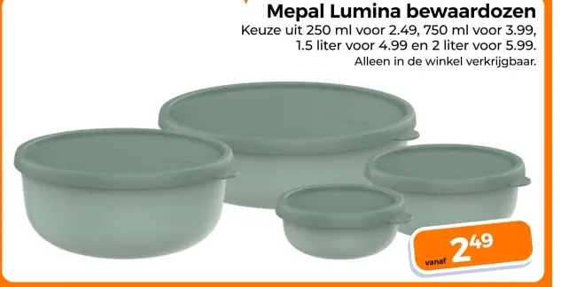 Aanbieding: Lumina bewaardozen