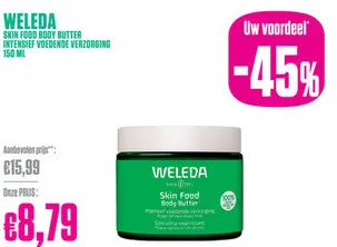 Aanbieding: Weleda Skin Food Body Butter Intensief Voedende Verzorging 150ml