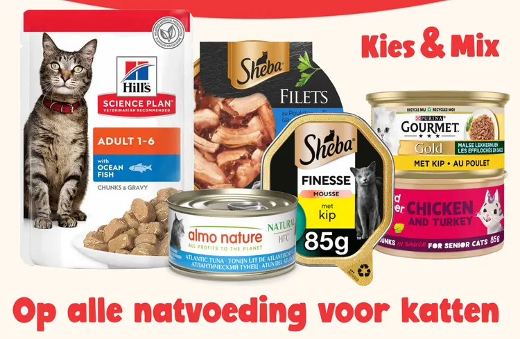 Aanbieding: Alle natvoeding voor katten