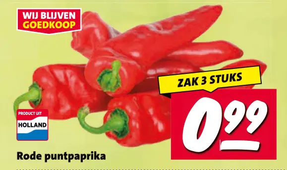 Aanbieding: Rode puntpaprika & Rode pruimen