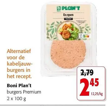 Promotie: burgers Premium