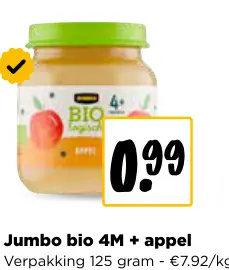Promotie: Jumbo Bio 4M + appel