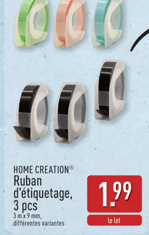Offre: Ruban d'étiquetage