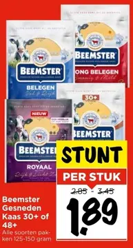 Aanbieding: Beemster Gesneden Kaas 30+ of 48+
