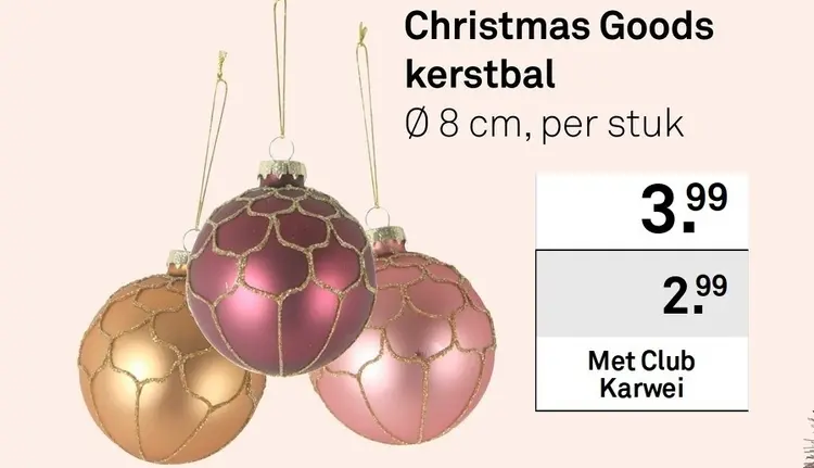 Aanbieding: Christmas Goods kerstbal