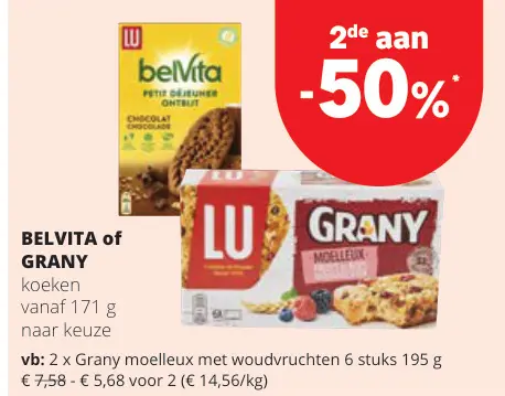 Promotie: Belvita of Grany koeken