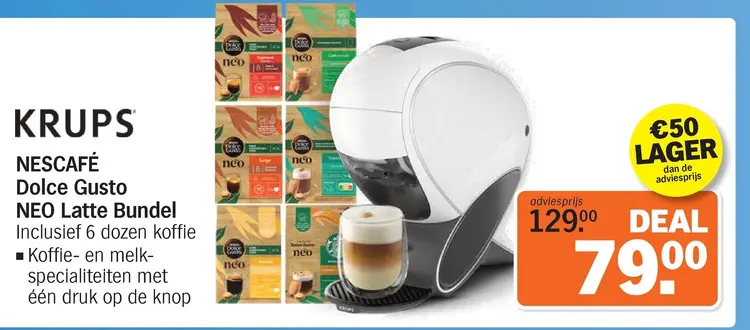 Aanbieding: NESCAFÉ Dolce Gusto NEO Latte Bundel