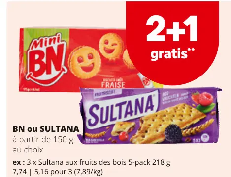 Offre: BN ou SULTANA