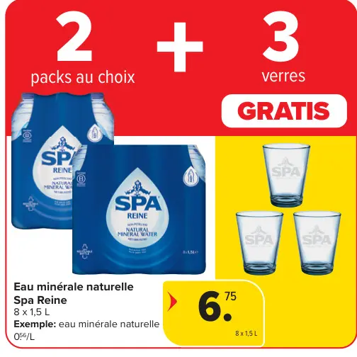 Offre: Eau minérale naturelle