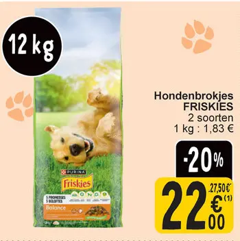 Aanbieding: Hondenbrokjes FRISKIES