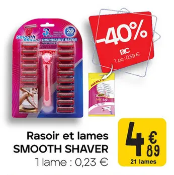 Offre: Rasoir et lames SMOOTH SHAVER